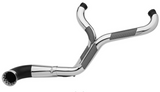 Trask 2-Into-1 Nasty Bastard Exhaust System Chrome - TM-5700CH For Harley Touring 1996-2016