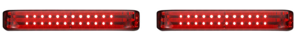 CUSTOM DYNAMICS 2040-2567 PB-SBSEQ-BCM-BR ProBEAM LED Sequential BAGZ Saddlebag LED Lights - Sequential - Black/Red