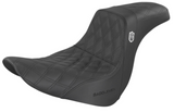 Saddlemen Pro Series SDC Performance Grip Seat Without Backrest Lattice Stitch Lumbar Gripper FL FX - SC81829DB For Harley Softail 2018-2025