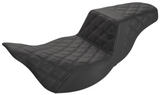 Saddlemen Extended Reach Step-Up Seats Full Lattice Stitch Black - 808-07B-175E For Harley Touring 2008-2025
