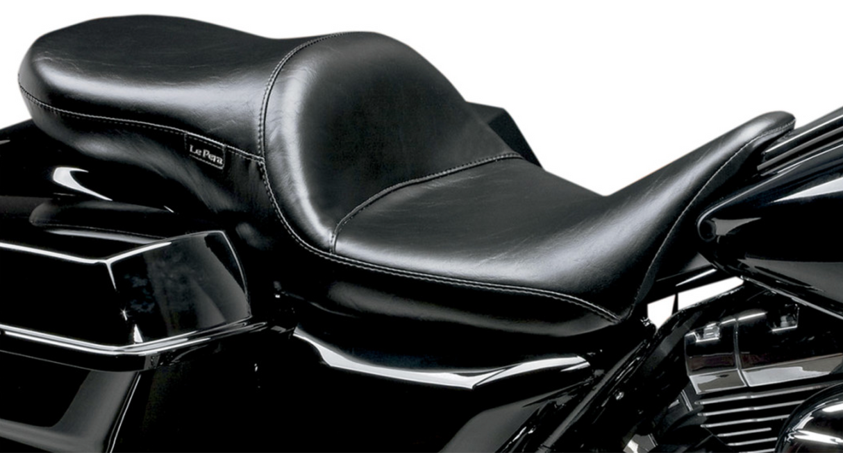 LePera Maverick Daddy Long Legs Seat Black Smooth - LK-957DLS For Harley Touring 2008-2023