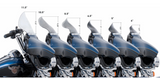Klock Werks Flare® Windshield 6-1/2" Dark Smoke - KWW-01-0199-2014 For Harley Touring 2014-2025