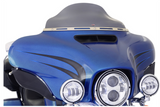 Klock Werks Flare® Windshield 6-1/2" Dark Smoke - KWW-01-0199-2014 For Harley Touring 2014-2025