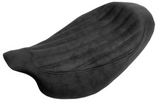 Saddlemen Knuckle Solo Seat Ribbed Black - 808-07B-0023 For Harley Touring 2008-2025
