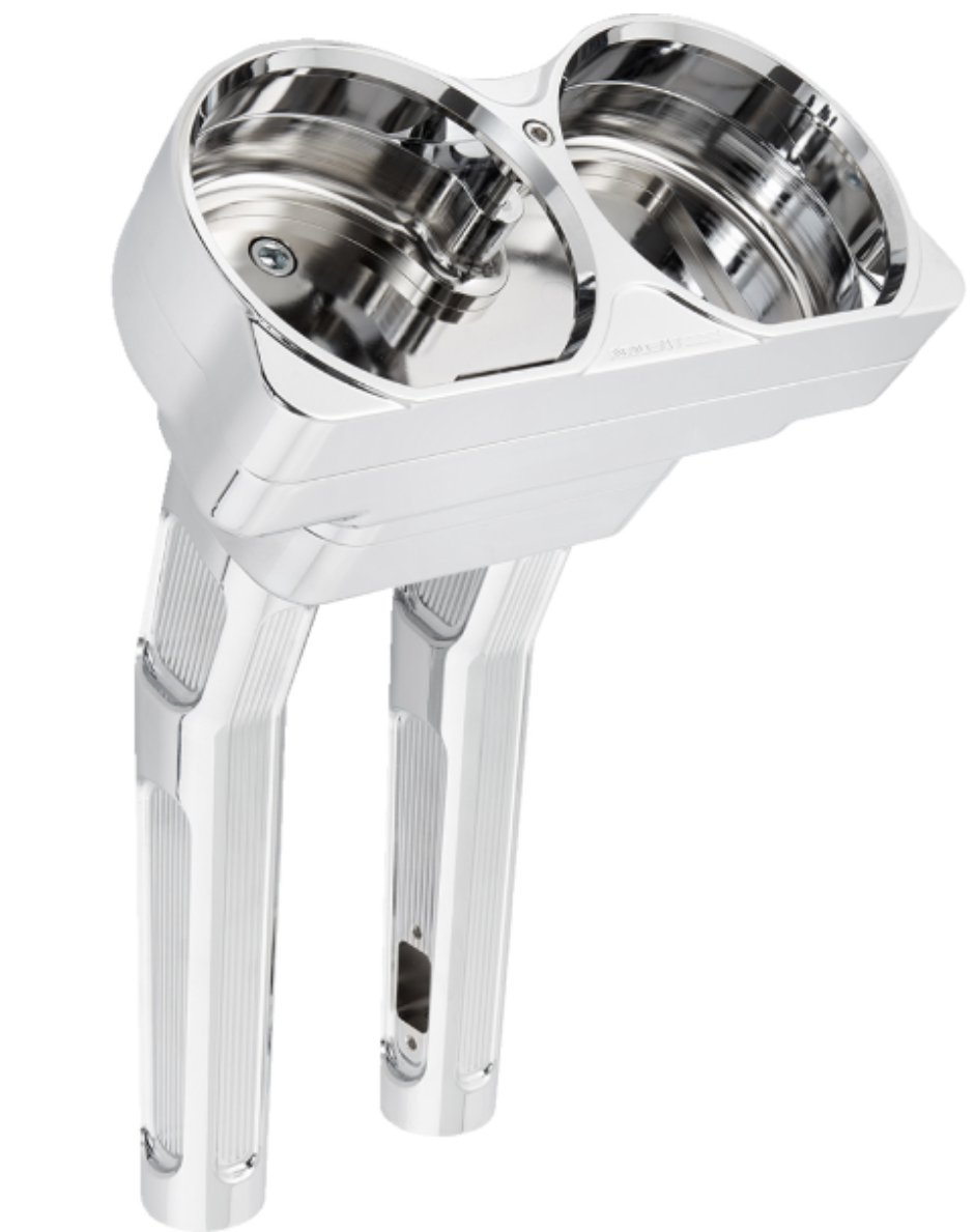 Arlen Ness Method Kickback Handlebar Riser 10" Chrome - 520-033 For Harley Touring 2015-2024