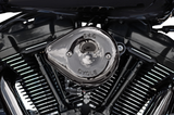 S&S Cycle Stealth Teardrop Air Cleaner Kit M8 Lava Chrome - 170-0782 For Harley Motorcycles 2017-2023