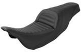 Saddlemen Slim Roll & Pleat Seat Black - 808-07B-161 For Harley Touring 2008-2025