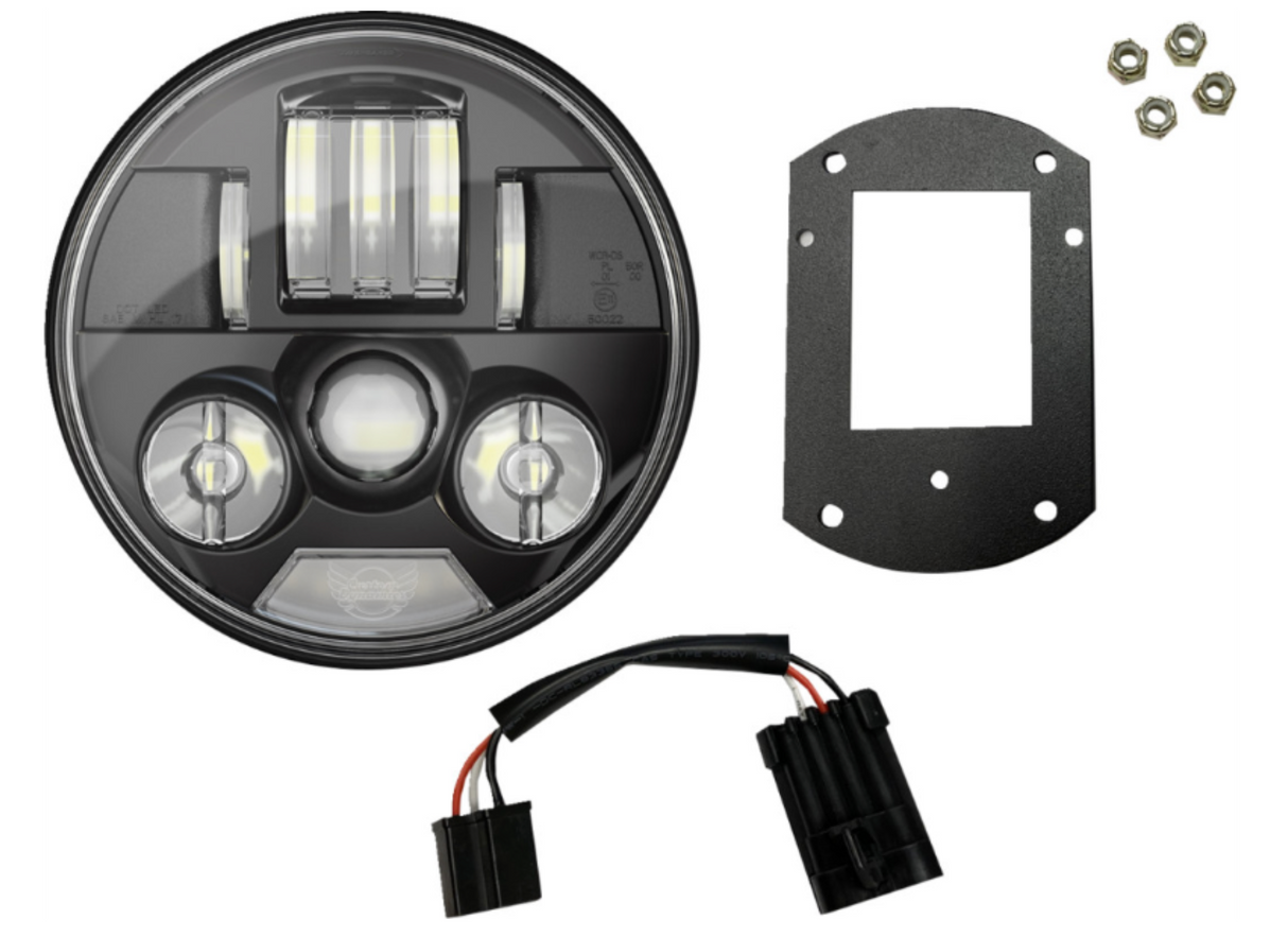 Custom Dynamics ProBEAM® Headlight Kit 5-3/4" Black Fxlrst Fxrst - PB-LRST-B For Harley Motorcycles 2020-2026