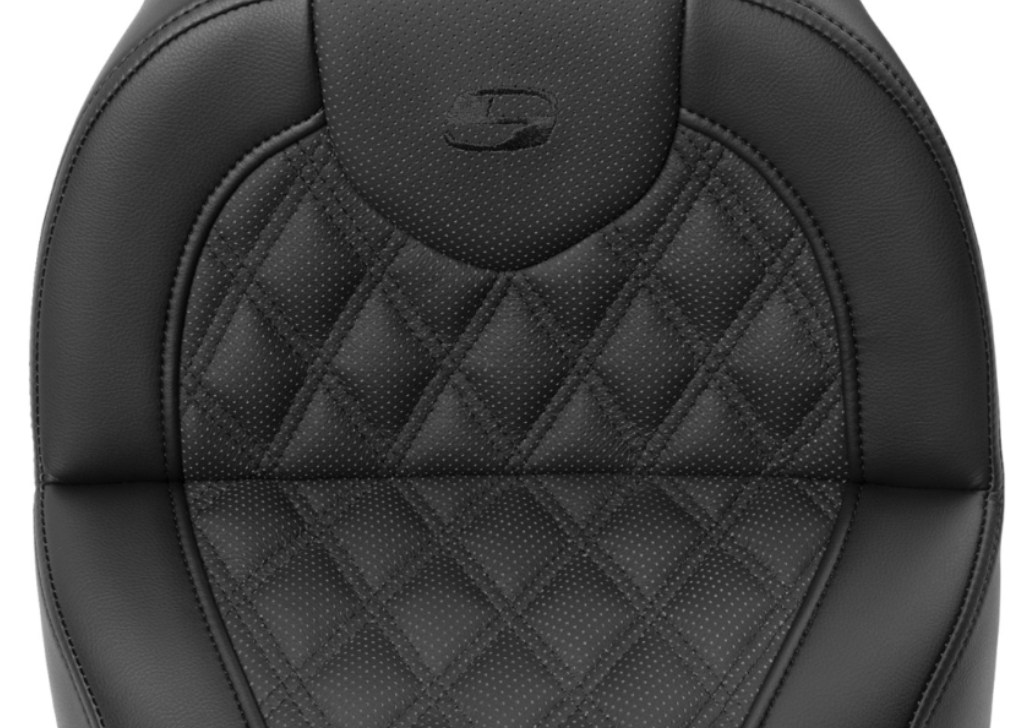 Saddlemen Roadsofa™ Standard Reach Seat With Backrest Lattice Stitch Fxbr S - 818-31-182BR For Harley Softail 2018-2020