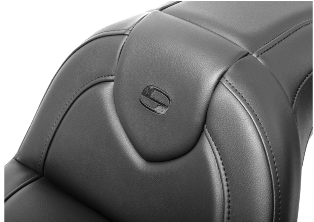 Saddlemen Roadsofa™ Standard Reach Seat Without Backrest Black Stitch Fxbr S - 818-31-187 For Harley Softail 2018-2020