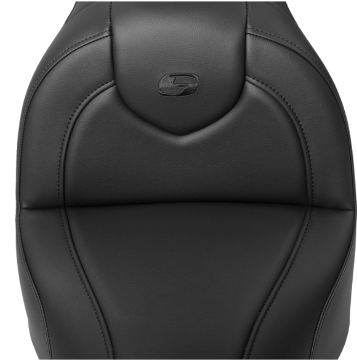 Saddlemen Roadsofa™ Standard Reach Seat With Backrest Black Stitch Fxbr S - 818-31-187BR For Harley Softail 2018-2020