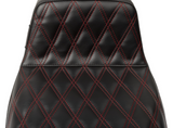 LePera Tailwhip Seat Red Double Diamond Stitch - LV-587DD-R01 For Harley Touring 2023-2026