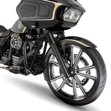 Arlen Ness Dual-Disc Hot Legs Fork Legs Black Anodized Smooth Dual Disc - 06-502 For Harley Touring 2008-2013