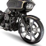 Arlen Ness Dual-Disc Hot Legs Fork Legs Black Anodized Smooth Dual Disc - 06-502 For Harley Touring 2008-2013
