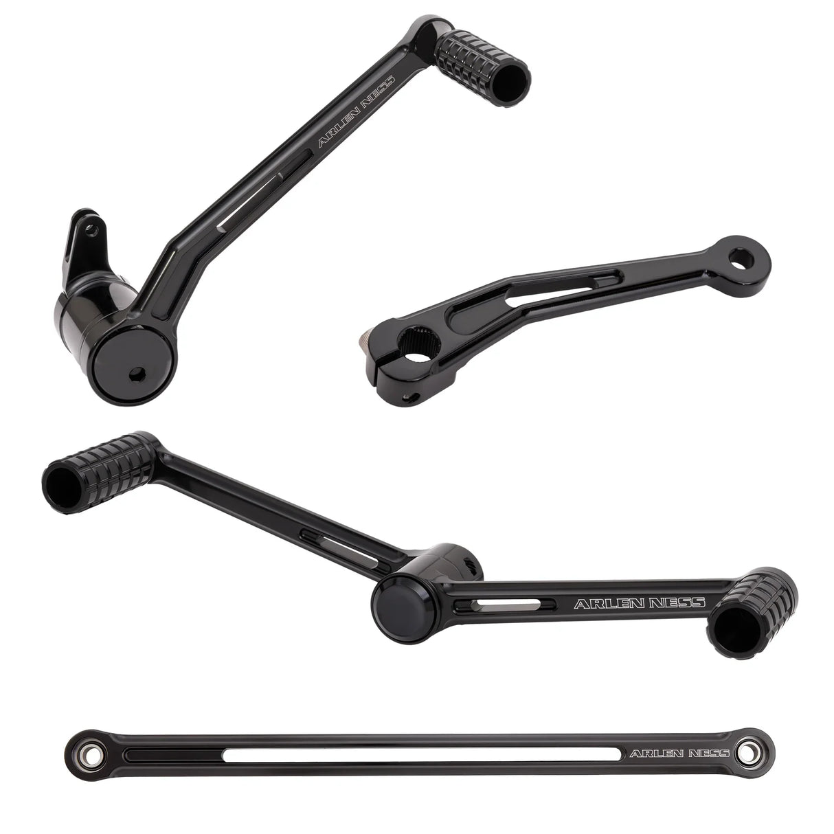 Arlen Ness SpeedLiner Foot Control Kit Black - 420-100 For Harley Touring 1999-2026