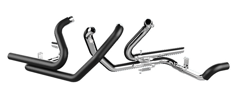 TAB Performance - 2-into-2 Touring Exhaust Headpipes - Black - 123-2200