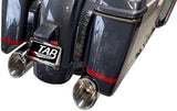 TAB Performance - 50 Cal - Slip-On Mufflers - Chrome - 121-1298