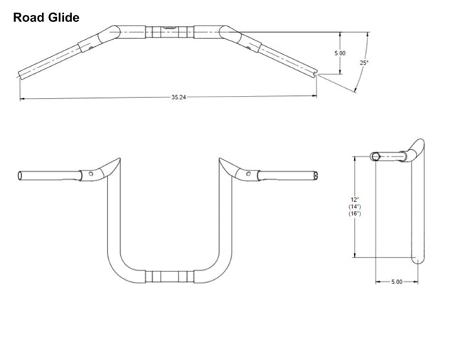 TAB Performance - Folsom Prison Handlebars Road King Special