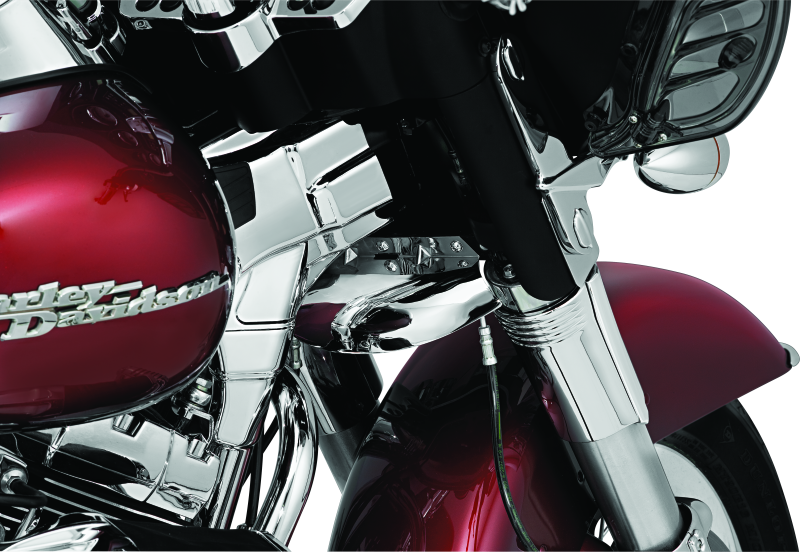 Kuryakyn 7866 Deluxe Neck Covers 95-07 Touring Models Chrome