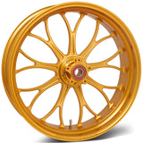 Performance Machine 18x5.5 Forged Wheel Revolution Gold Ano - 1269-7814R-RVNAP-G For Harley Motorcycles 2009-2021