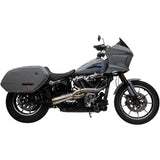 Trask 2-Into-1 Big Sexy Exhaust System Brushed Stainless Steel M8 Softail - TM-5132 For Harley Softail Low Rider 2025
