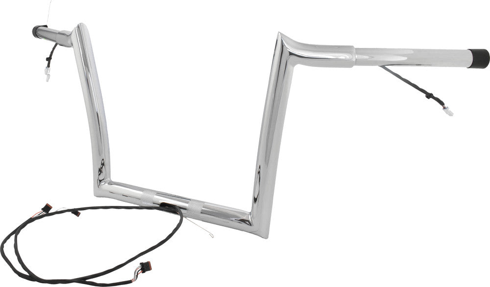 Paul Yaffe Bagger Nation 827-05615 OEMPW-15L-12 C 12" OEM MONKEY BAR PRE WIRED CHROME `15-23 FLTR