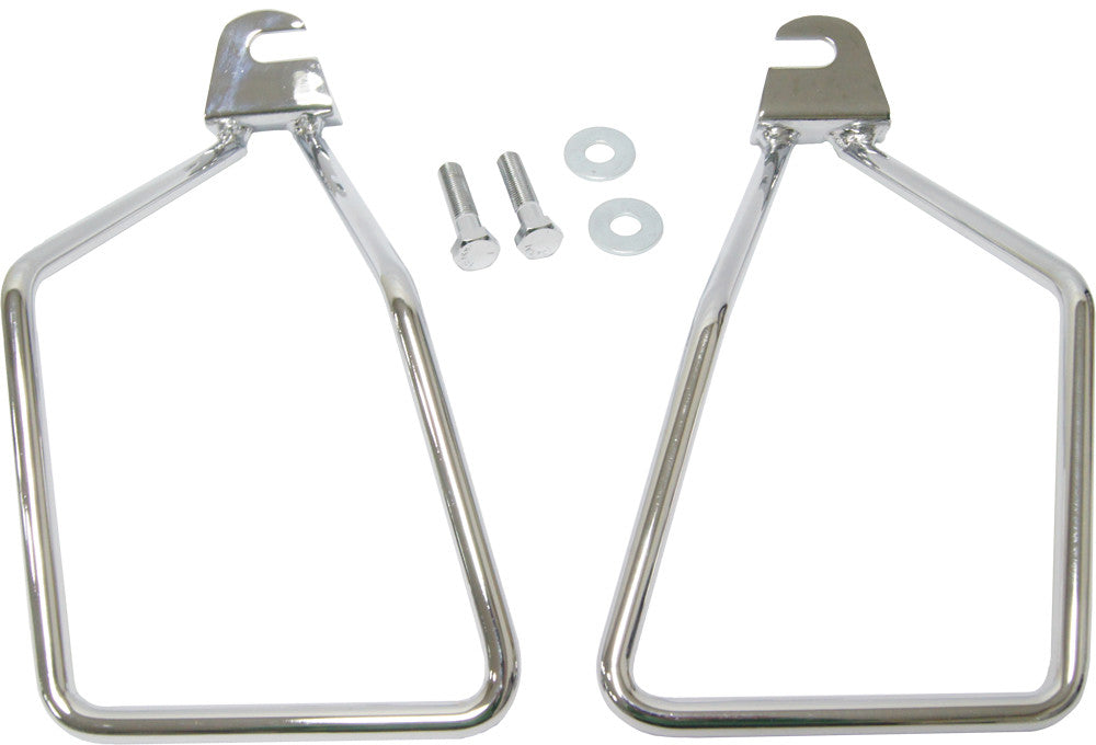 Harddrive Saddlebag Supports Chrome Single Bolt Softail - 05-211 For Harley Softail 2000-2009