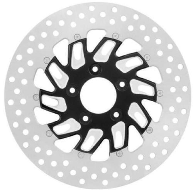 Performance Machine Disc Carr 11.8 Supra Rear Lt Contrast Cut Platinum - 0133-1802SUPRS-BMP For Harley Touring 2008-2021