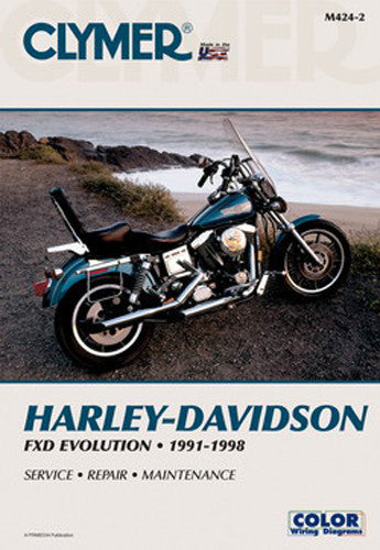 Clymer Repair Manual Harley Dyna-GLD - CM4242 For Harley Dyna 1991-1998