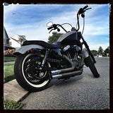 Burly Brand Narrow 12" Apehangers 1" Black - B28-348 For Harley 1986-2022 | Yamaha Watercraft 1998-2004