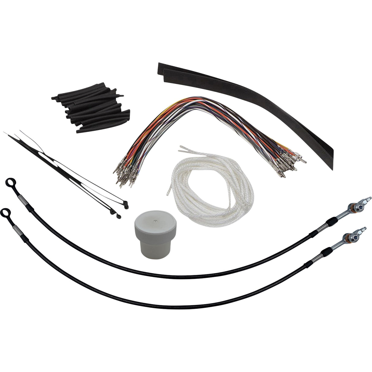 Fat Baggers Inc. Cable Kit - 109714-B For Harley Touring 2008-2013