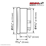 Koso North America Koso HD-05 4.5" Gauge Chrome Bezel, Pre Canbus - BA072100 For Harley Dyna 2004-2013