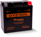 Yuasa Battery GYZ16HL High Performance Maintenance Free AGM 12-Volt Battery - YUAM716GHL For Harley Sportster 2009-2021