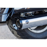 S&S Cycle 4-1/2" GNX Slip-On Mufflers Chrome - 550-1079 For Harley Touring 1995-2016