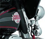 Kuryakyn 928 Custom Teardrop Tie-down Brackets 83-13 Touring Chrome