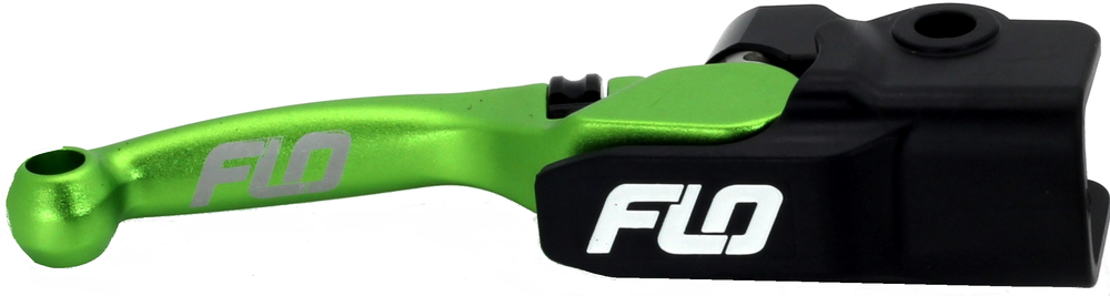 Flo Motorsports PRO 160 Brake Lever Green - BL-714G For Yamaha Dirt Bikes 2007-2024 | Kawasaki KX 250 / KX 450 2013-2020