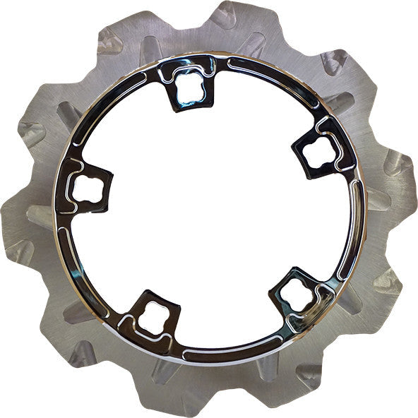 Lyndall Brakes High Carbon Steel Perimeter Rotor Chrome 11.8" - 2003-1023 For Harley Touring 2014-2019
