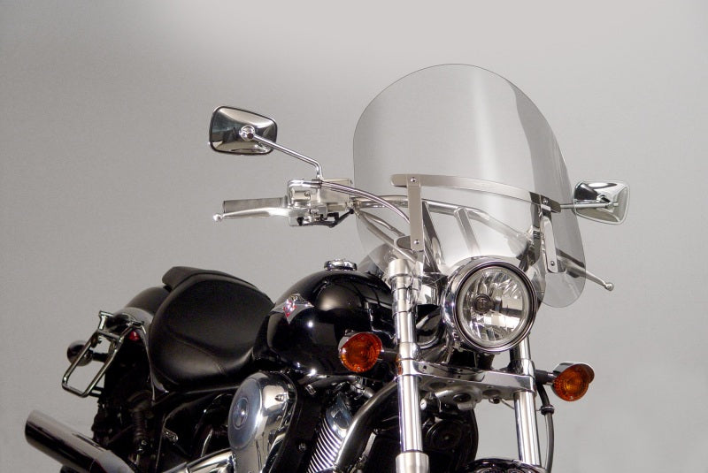 National Cycle NC125A 83-22 Harley XL/FXR/D/17-25 Hon/07+ Kaw Dakota 3 W/low Turn Signals Windshield-clr