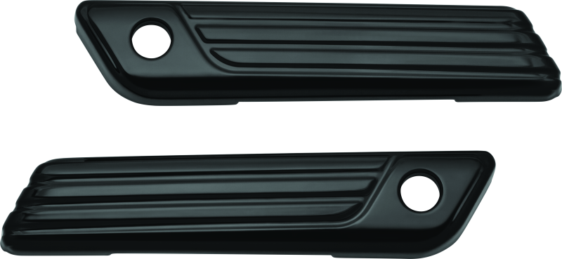 Kuryakyn Tri-Line Saddlebag Hinge Covers Gloss Black - 6987 For Harley Touring 2014-2026