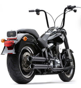Cobra 3" NH Series Slip-ONS Black FAT BOY DCE - 6041B For Harley Softail 2007-2017
