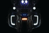 Kuryakyn 2902 Tracer L.e.d. Front Turn Signal Insert, White/amber Light, Smoke Lens 1157