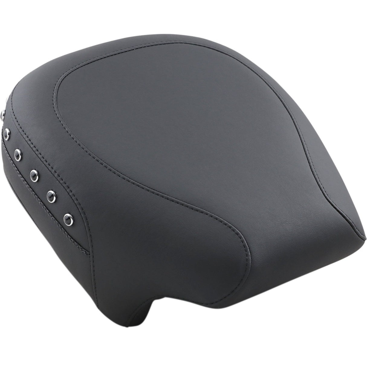 Mustang Wide Rear Seat Studded Black - 75579 For Harley Touring 1997-2025