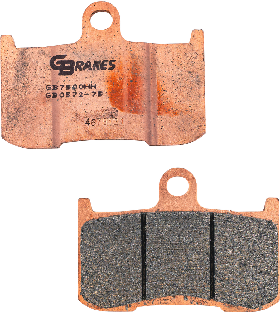 Gbrakes Brake Pads Sintered Ceramic - GB0572-75 For Victory Motorcycles 2008-2015 | Indian 2014-2021