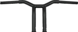 Burly Brand Dominator Raked Bar 10in Matte Black - B12-6051SB For Harley Dyna 1983-2024