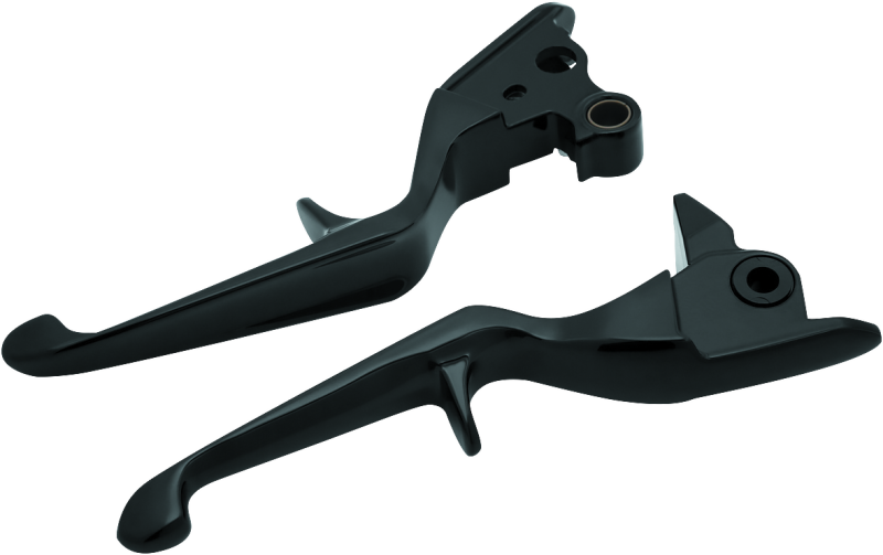 Kuryakyn Trigger Lever Set Cable Gloss Black - 1846 For Harley Touring 2008-2016
