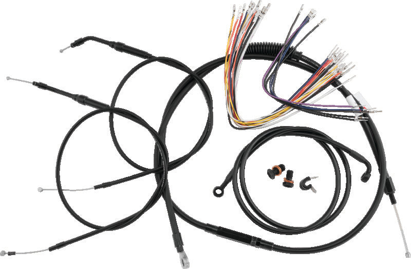Burly Brand Control Kit 16in Gorilla Black - B30-1285 For Harley Touring 2000-2006