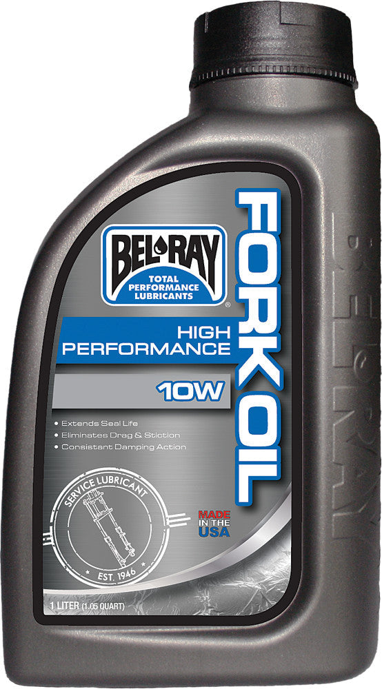 Bel-Ray High-Performance Fork OIL 10W 1L - 99320-B1LW For Ducati Motorcycles 2012-2018 | Triumph Motorcycles 2012-2018 | Suzuki Motorcycles 2012-2018