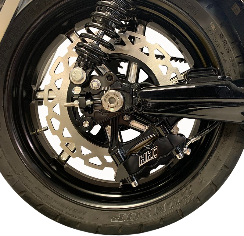 Hawg Halters Inc Rear Axel Adjuster With Shock Relocator `09 - AXADJ-A01-AS For Harley Motorcycles 2009-2026