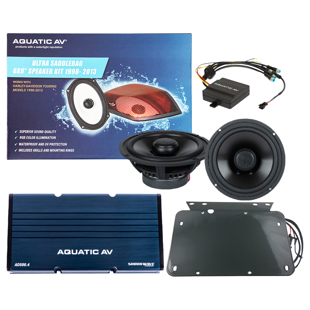 Aquatic Av Ultra Speaker Kit Fltr ` - RG300 For Harley Road Glide 1998-2013