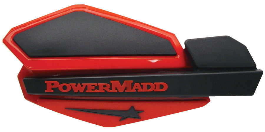 Powermadd Star Series Handguards (RED Black) - 34202 For Harley Motorcycles 1996-2019